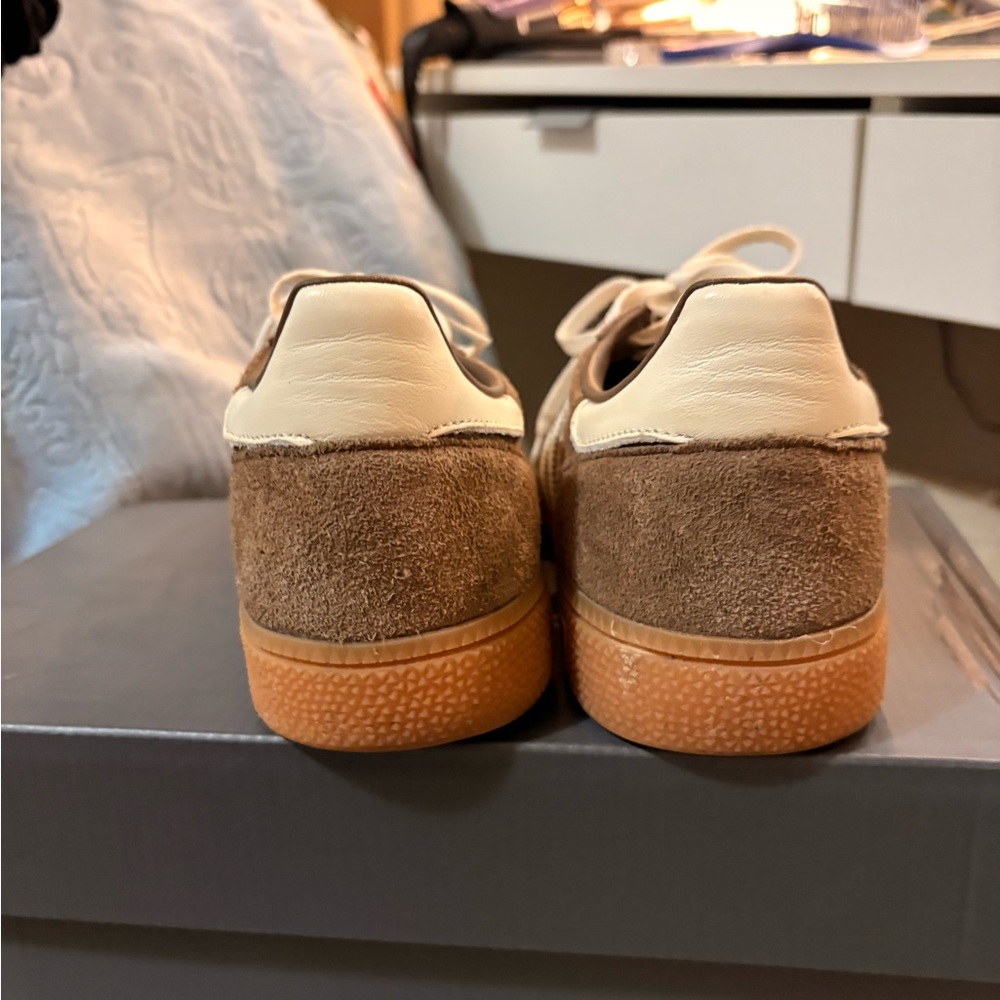 Adidas Spezial Brown and Cream Sneakers - Picture 4 of 7